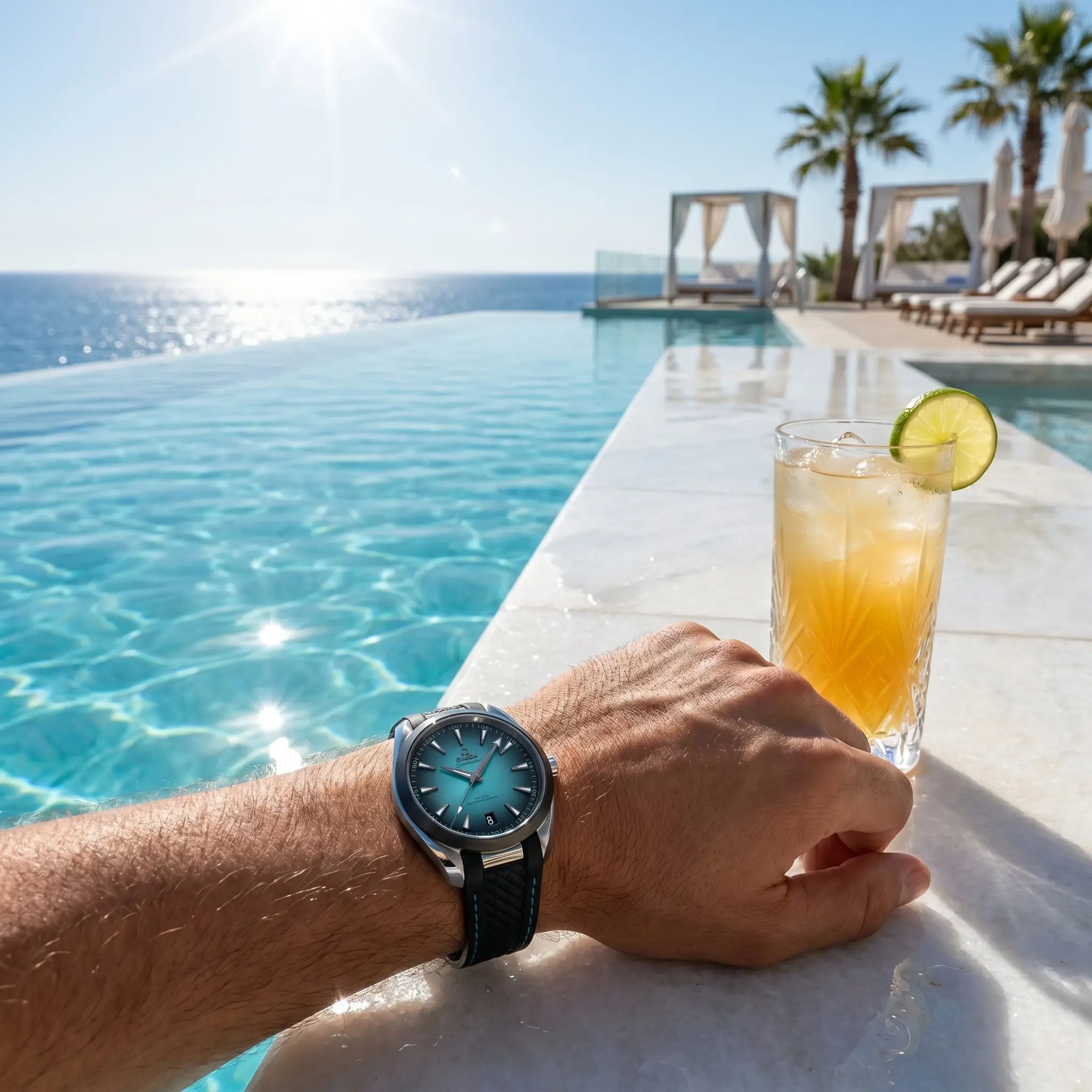 OMG Seamaster Aqua Terra Turquoise
