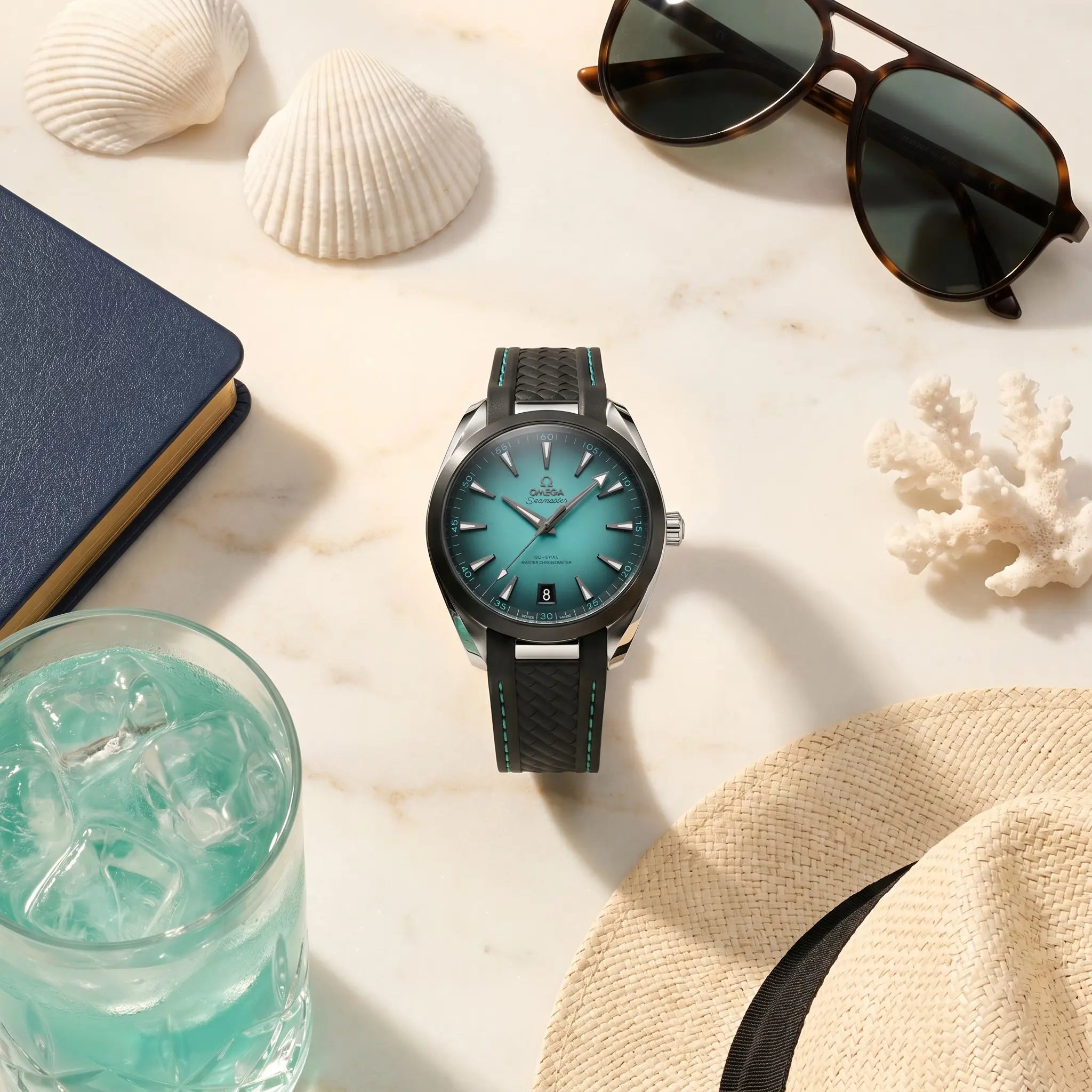 OMG Seamaster Aqua Terra Turquoise