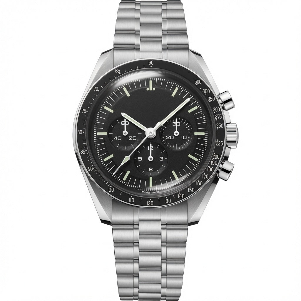 Classic Chronograph Steel Watch 42mm